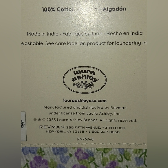 ❌️SOLD❌️ Emogene Laura Ashley Queen Sheet Set 100% Cotton - Picture 8 of 15